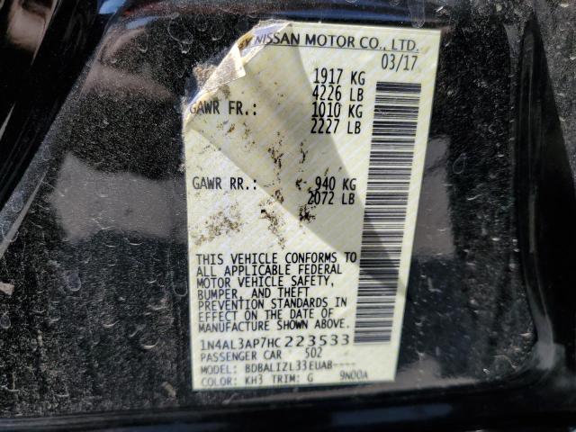 Photo 10 from auction – 2017 NISSAN ALTIMA 2.5 with VIN 1N4AL3AP7HC223533
