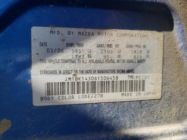 Photo 10 from auction – 2006 MAZDA 3 HATCHBAC with VIN JM1BK143061506458