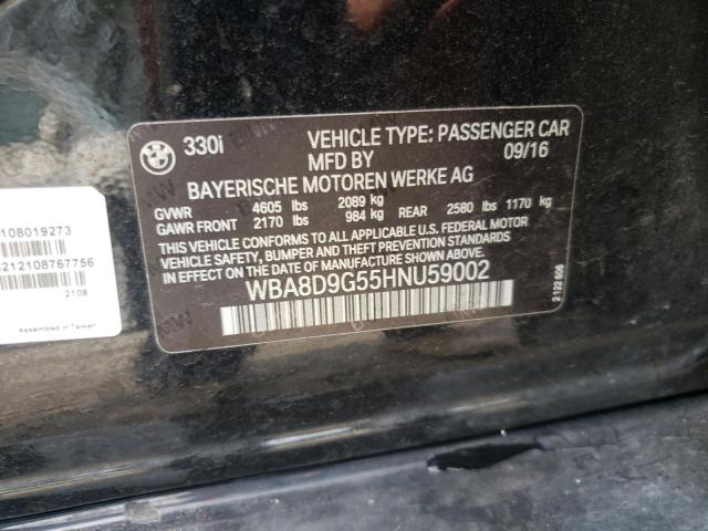 Photo 10 from auction – 2017 BMW 330 XI with VIN WBA8D9G55HNU59002