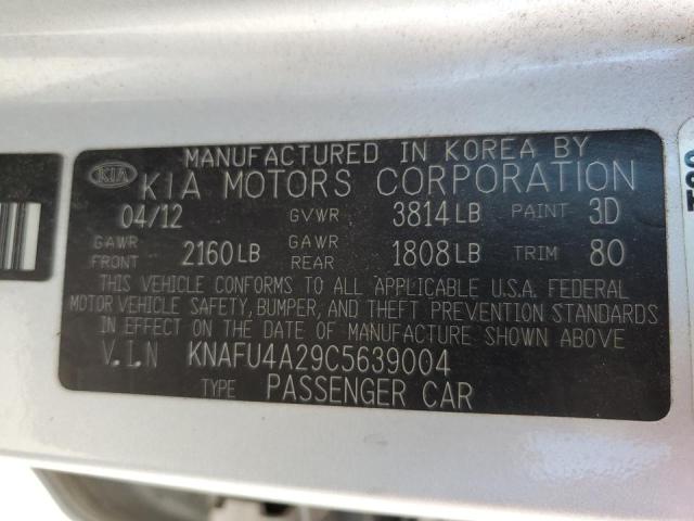 Фото 10 с аукциона – 2012 KIA FORTE EX с VIN KNAFU4A29C5639004