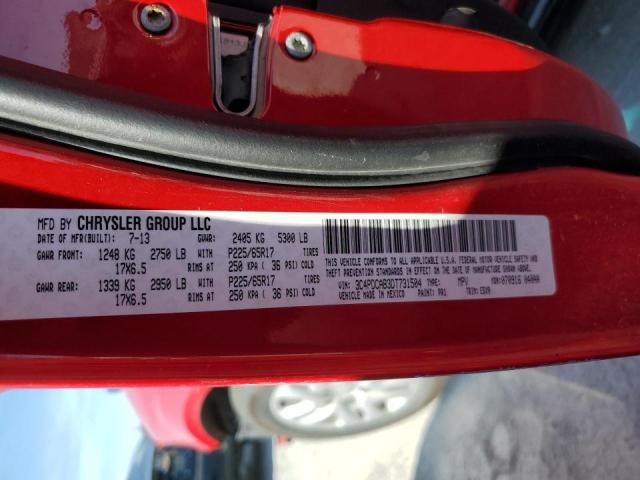 Photo 10 from auction – 2013 DODGE JOURNEY SE with VIN 3C4PDCAB3DT731504