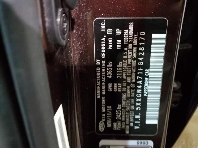 Photo 10 from auction – 2015 KIA OPTIMA EX with VIN 5XXGN4A71FG428170