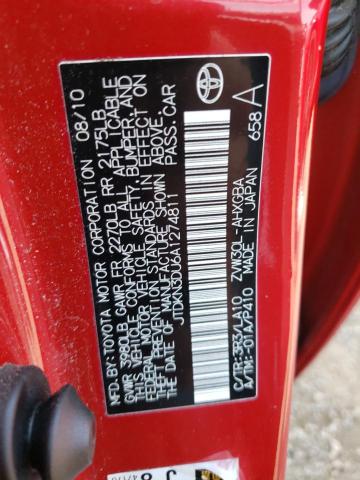 Photo 10 from auction – 2010 TOYOTA PRIUS with VIN JTDKN3DU6A1274811