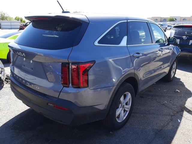 Photo 4 from auction – 2022 KIA SORENTO LX with VIN 5XYRGDLC0NG080949
