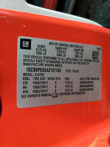 Photo 10 from auction – 2010 CHEVROLET SILVERADO with VIN 1GCSKPE3XAZ137183