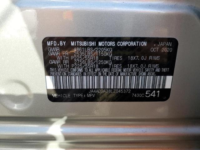 Photo 10 from auction – 2020 MITSUBISHI OUTLANDER with VIN JA4AD2A38LZ045372