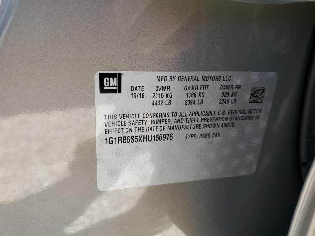 Photo 10 from auction – 2017 CHEVROLET VOLT PREMI with VIN 1G1RB6S5XHU156976