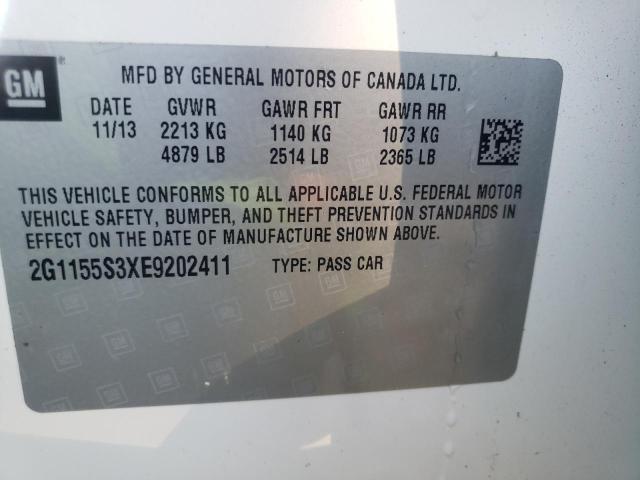 Photo 10 from auction – 2014 CHEVROLET IMPALA LTZ with VIN 2G1155S3XE9202411