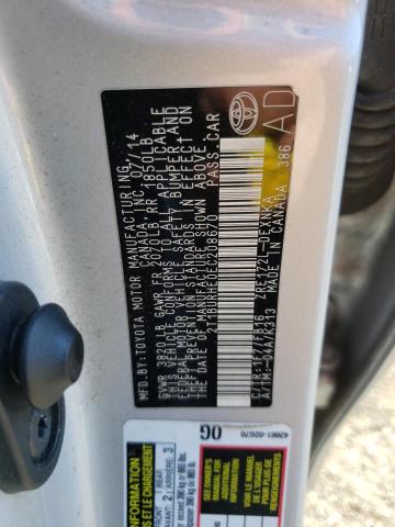 Photo 10 from auction – 2014 TOYOTA COROLLA L with VIN 2T1BURHE0EC208670