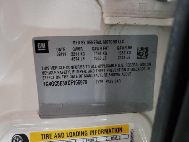 Фото 10 с аукциона – 2012 BUICK LACROSSE с VIN 1G4GC5E3XCF166979