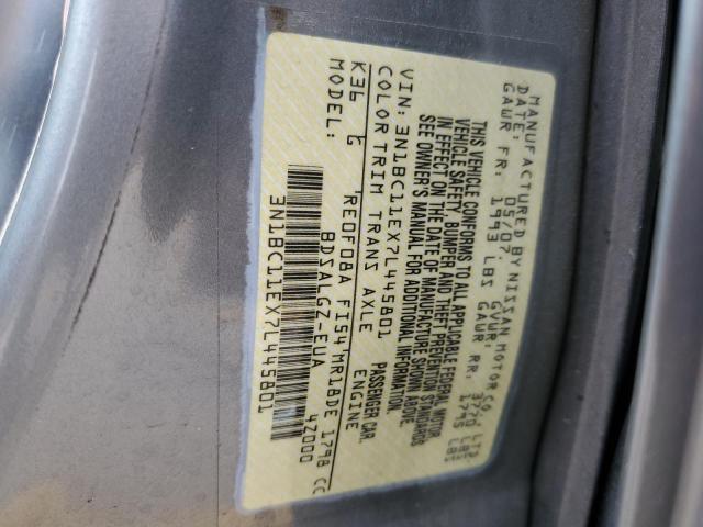 Photo 10 from auction – 2007 NISSAN VERSA S with VIN 3N1BC11EX7L445801
