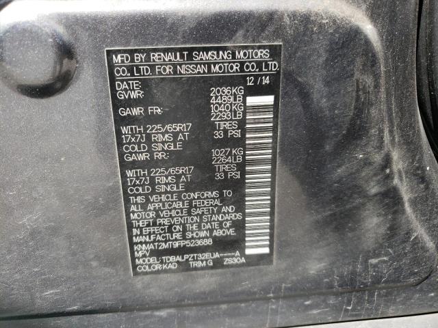 Photo 10 from auction – 2015 NISSAN ROGUE S with VIN KNMAT2MT9FP523688