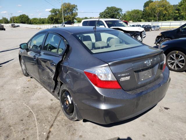 Photo 3 from auction – 2012 HONDA CIVIC HYBR with VIN JHMFB4F37CS003191