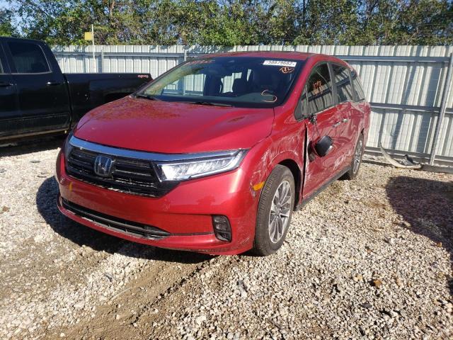 Photo 2 from auction – 2022 HONDA ODYSSEY EX with VIN 5FNRL6H77NB034335