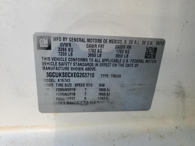 Photo 10 from auction – 2014 CHEVROLET SILVERADO with VIN 3GCUKSECXEG263710