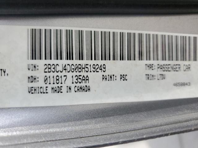 Photo 10 from auction – 2011 DODGE CHALLENGER with VIN 2B3CJ4DG0BH519249
