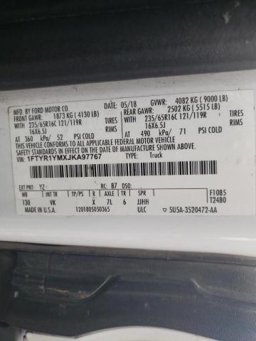 Photo 10 from auction – 2018 FORD TRANSIT T- with VIN 1FTYR1YMXJKA97767