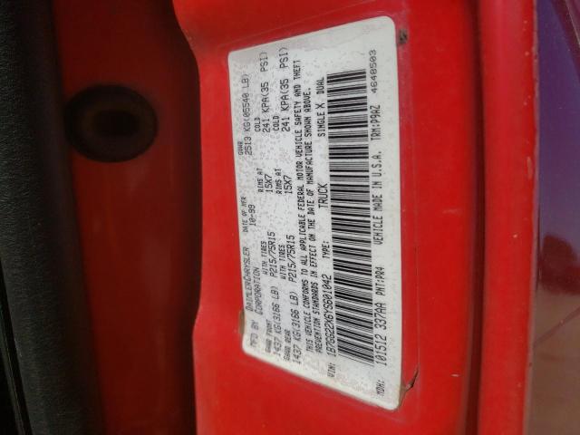 Photo 10 from auction – 2000 DODGE DAKOTA with VIN 1B7GG22X6YS601042