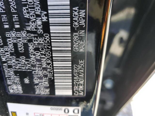 Photo 10 from auction – 2016 TOYOTA 4RUNNER SR with VIN JTEZU5JR7G5121560