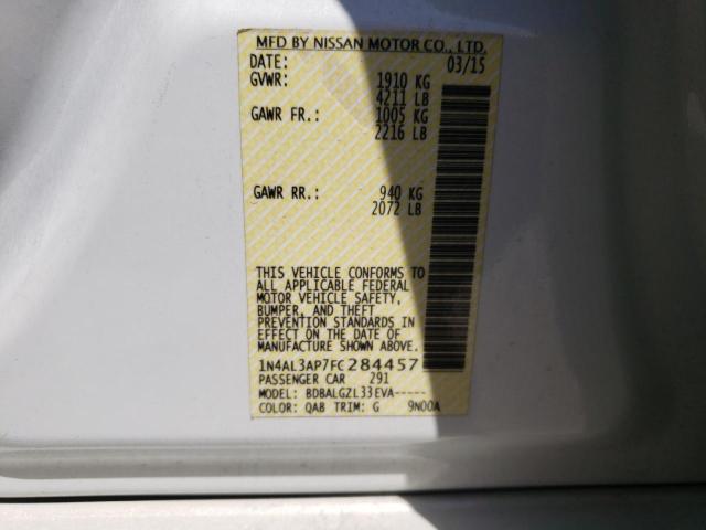 Photo 10 from auction – 2015 NISSAN ALTIMA 2.5 with VIN 1N4AL3AP7FC284457