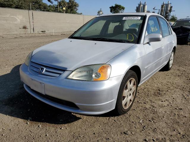Photo 2 from auction – 2001 HONDA CIVIC EX with VIN 2HGES26741H577757