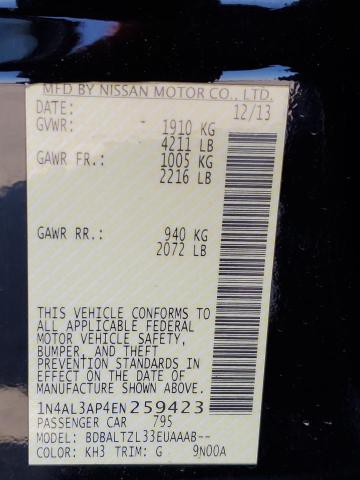 Photo 10 from auction – 2014 NISSAN ALTIMA 2.5 with VIN 1N4AL3AP4EN259423