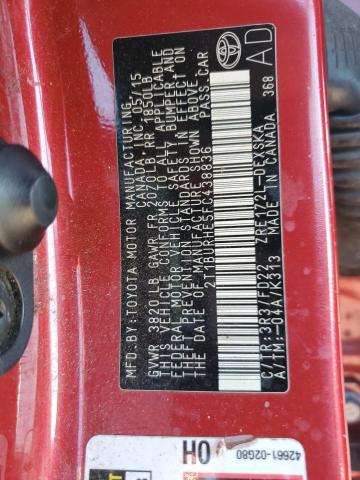 Photo 10 from auction – 2015 TOYOTA COROLLA L with VIN 2T1BURHE5FC438836