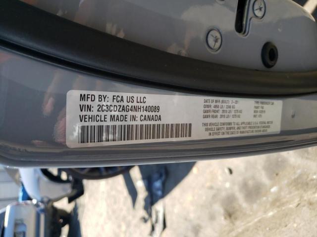 Photo 10 from auction – 2022 DODGE CHALLENGER with VIN 2C3CDZAG4NH140089