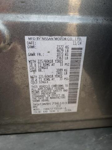 Photo 10 from auction – 2015 NISSAN ROGUE S with VIN 5N1AT2MV9FC796103