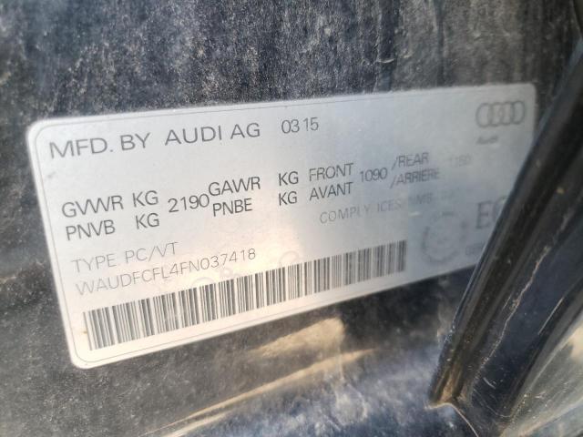 Photo 10 from auction – 2015 AUDI A4 PREMIUM with VIN WAUDFCFL4FN037418