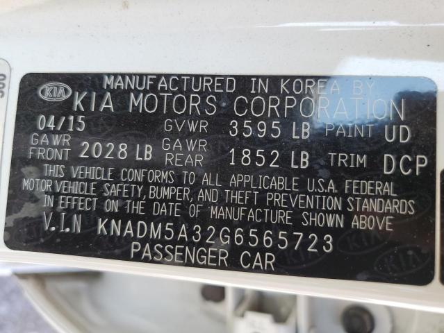 Photo 10 from auction – 2016 KIA RIO LX with VIN KNADM5A32G6565723