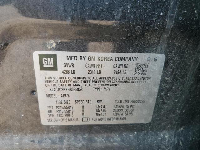 Photo 10 from auction – 2017 BUICK ENCORE ESS with VIN KL4CJCSBXHB035858
