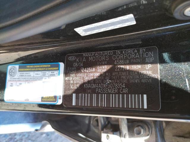Photo 10 from auction – 2015 KIA OPTIMA HYB with VIN KNAGM4ADXF5078354