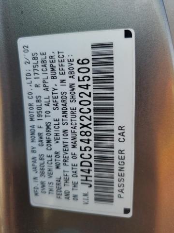 Photo 10 from auction – 2002 ACURA RSX with VIN JH4DC548X2C024506