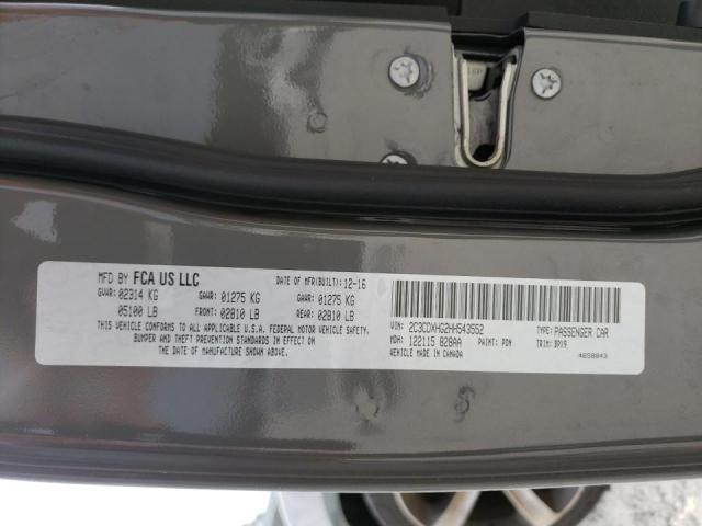 Photo 10 from auction – 2017 DODGE CHARGER SX with VIN 2C3CDXHG2HH543552