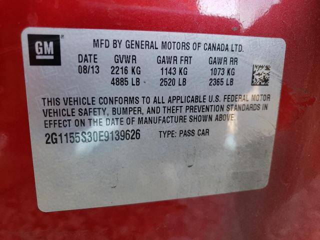 Photo 10 from auction – 2014 CHEVROLET IMPALA LTZ with VIN 2G1155S30E9139626