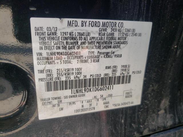 Photo 10 from auction – 2013 LINCOLN MKS with VIN 1LNHL9DK1DG602411