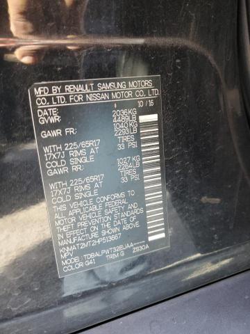 Photo 10 from auction – 2017 NISSAN ROGUE S with VIN KNMAT2MT2HP513667