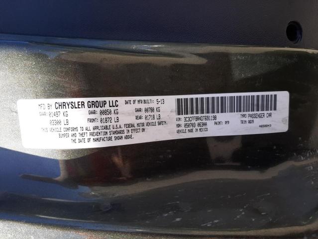 Photo 10 from auction – 2013 FIAT 500 SPORT with VIN 3C3CFFBR4DT691198