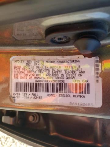 Photo 10 from auction – 2007 TOYOTA COROLLA CE with VIN 1NXBR30EX7Z813002