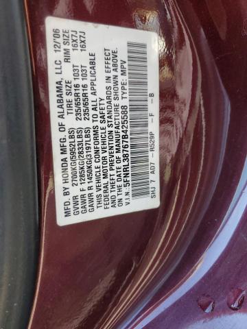 Photo 10 from auction – 2007 HONDA ODYSSEY EX with VIN 5FNRL38767B425588