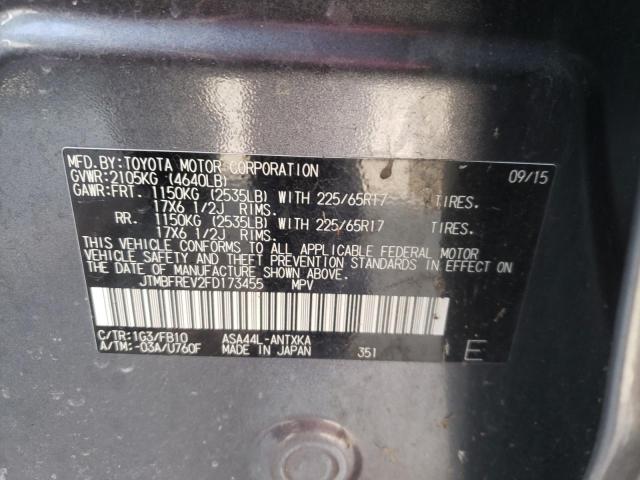 Photo 10 from auction – 2015 TOYOTA RAV4 LE with VIN JTMBFREV2FD173455