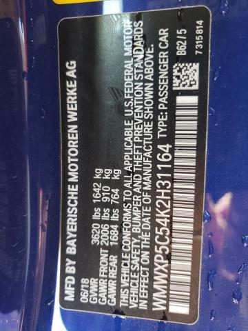 Photo 10 from auction – 2019 MINI COOPER with VIN WMWXP5C54K2H31164