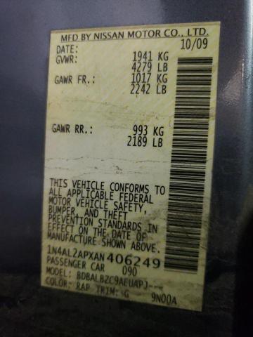 Photo 10 from auction – 2010 NISSAN ALTIMA BAS with VIN 1N4AL2APXAN406249