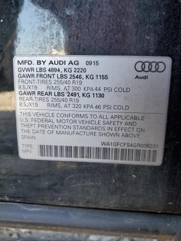 Photo 10 from auction – 2016 AUDI Q3 PRESTIG with VIN WA1GFCFS4GR006231