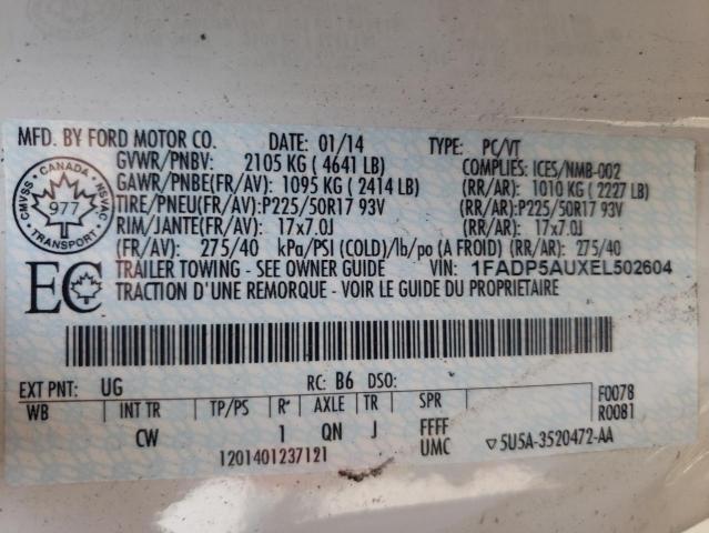 Photo 10 from auction – 2014 FORD C-MAX SE with VIN 1FADP5AUXEL502604