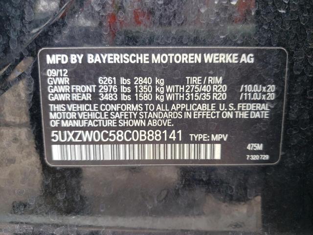 Photo 10 from auction – 2012 BMW X5 XDRIVE3 with VIN 5UXZW0C58C0B88141