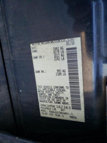 Photo 10 from auction – 2010 NISSAN ALTIMA BAS with VIN 1N4AL2AP9AC162363