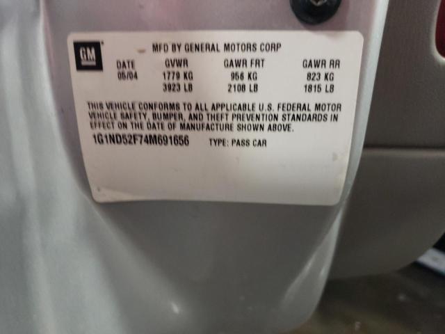 Photo 10 from auction – 2004 CHEVROLET CLASSIC with VIN 1G1ND52F74M691656