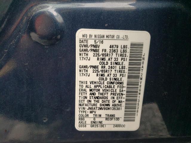Photo 10 from auction – 2016 NISSAN ROGUE with VIN JN8AT2MV8GW135381